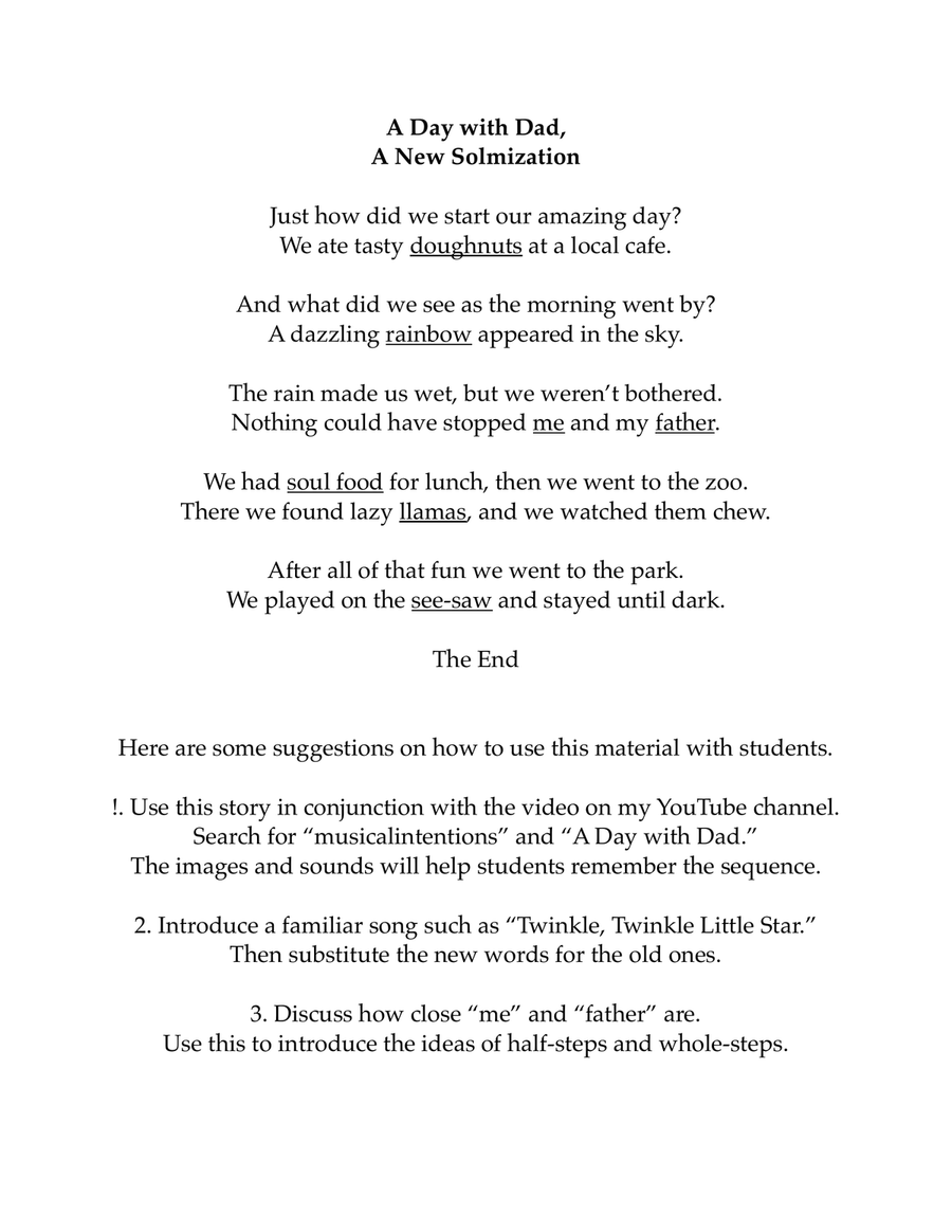 A Day with Dad A Day with Dad Piano Method scores gallery preview page 1
