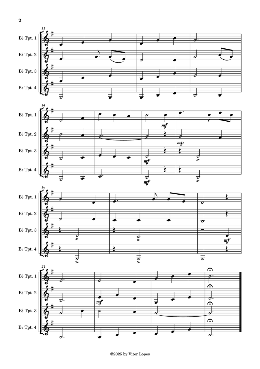 Amazing Grace Amazing Grace Brass Quartet scores gallery preview page 2
