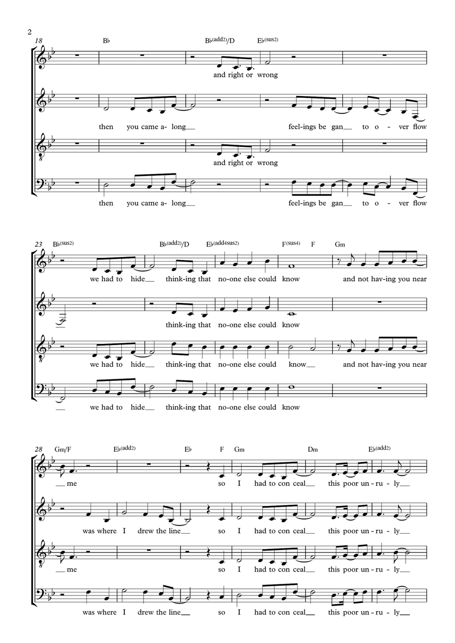 Unruly Heart Unruly Heart 4-Part scores gallery preview page 2
