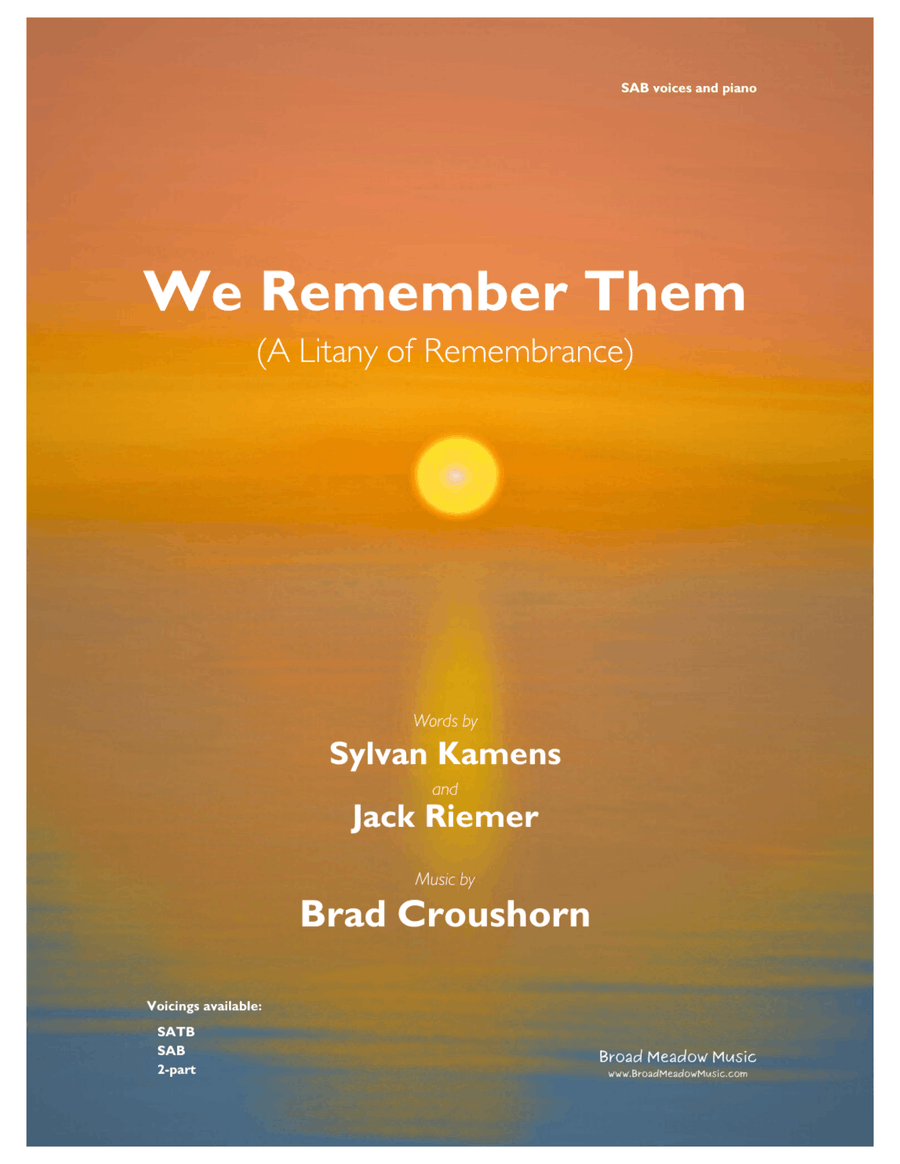 We Remember Them (A Litany of Remembrance) 3-Part scores gallery preview page 1