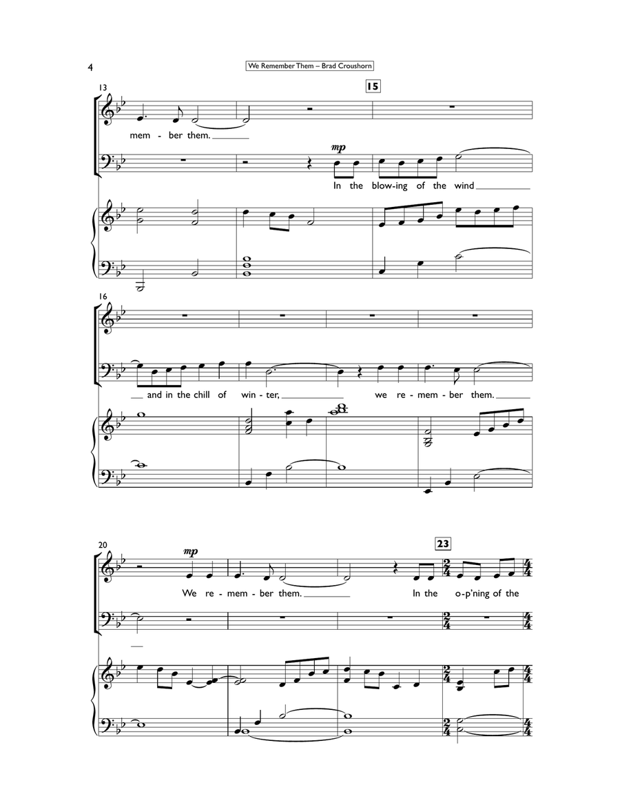 We Remember Them (A Litany of Remembrance) 3-Part scores gallery preview page 4