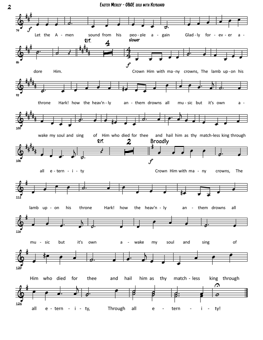 Easter Hymn Medley
