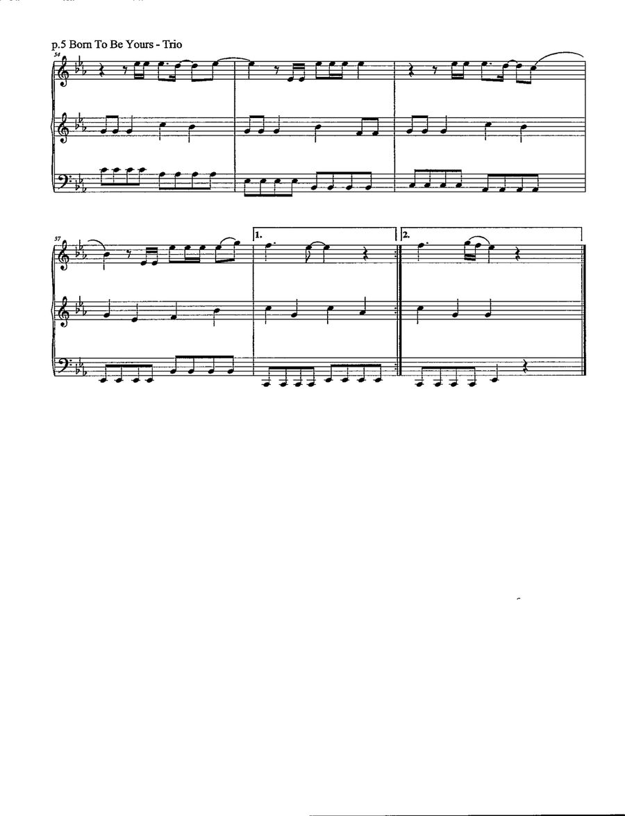 Born To Be Yours Born To Be Yours String Trio scores gallery preview page 6