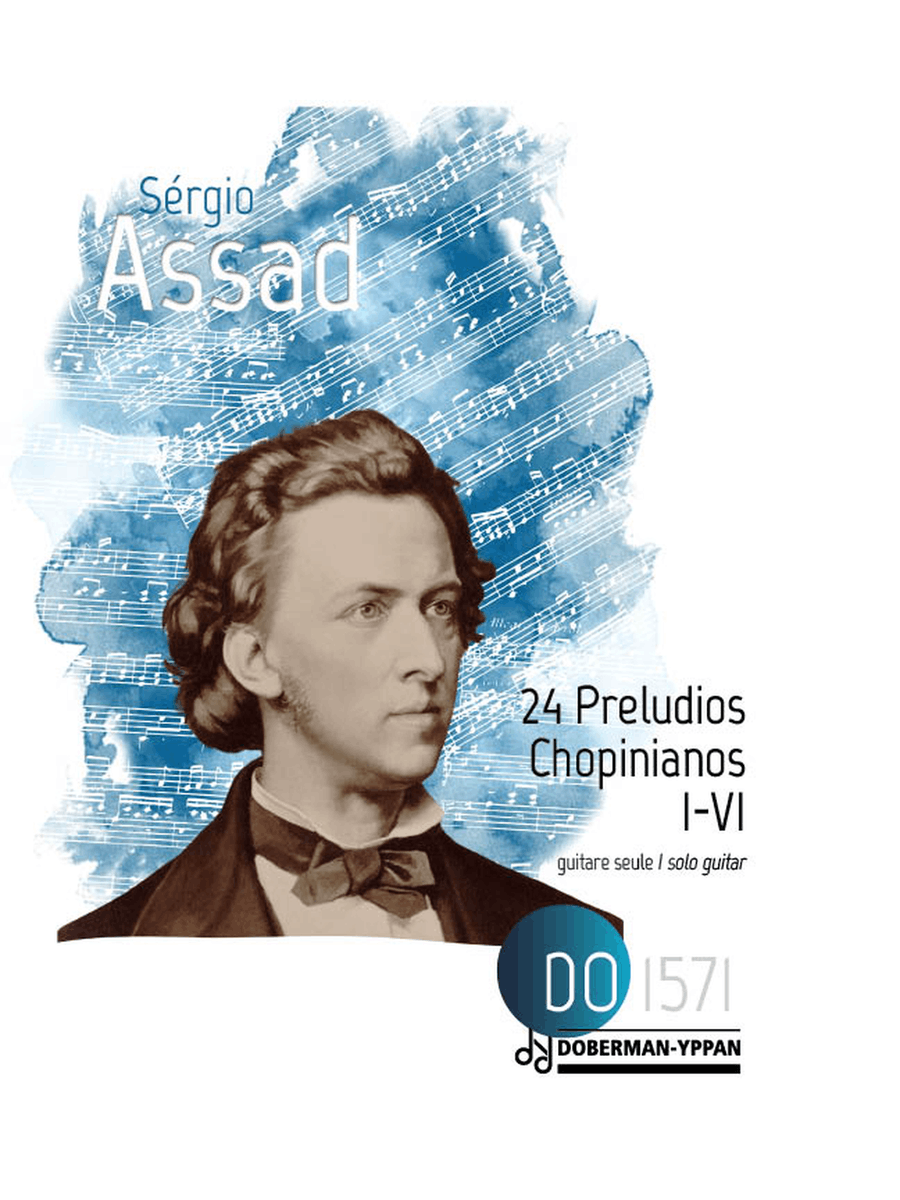 24 Preludios Chopinianos I-VI Classical Guitar scores gallery preview page 1