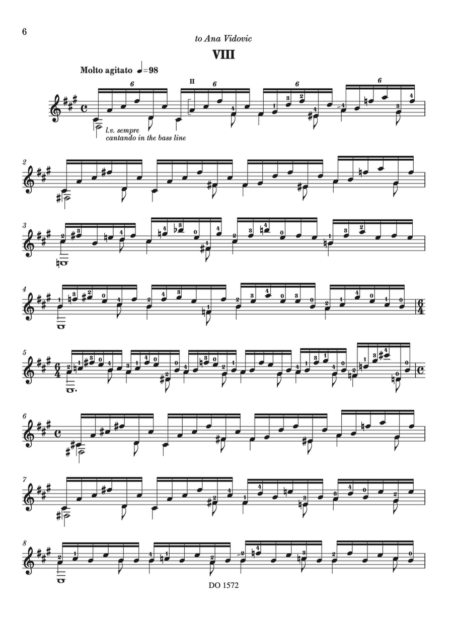 24 Preludios Chopinianos VII-XII Classical Guitar scores gallery preview page 2