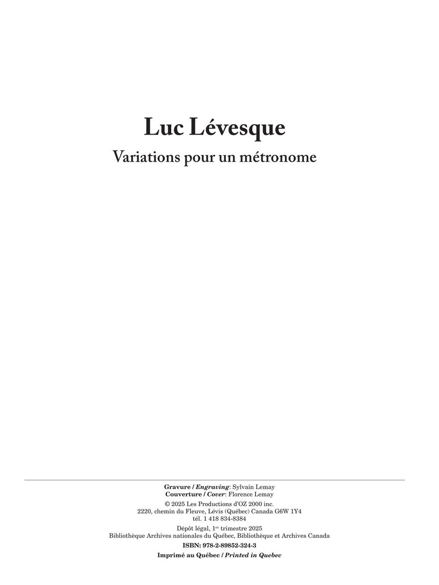 Variations pour un métronome Guitar Ensemble scores gallery preview page 1
