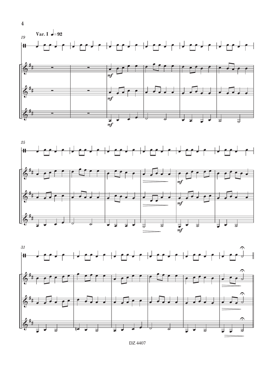 Variations pour un métronome Guitar Ensemble scores gallery preview page 4