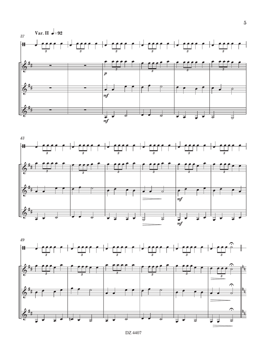 Variations pour un métronome Guitar Ensemble scores gallery preview page 5