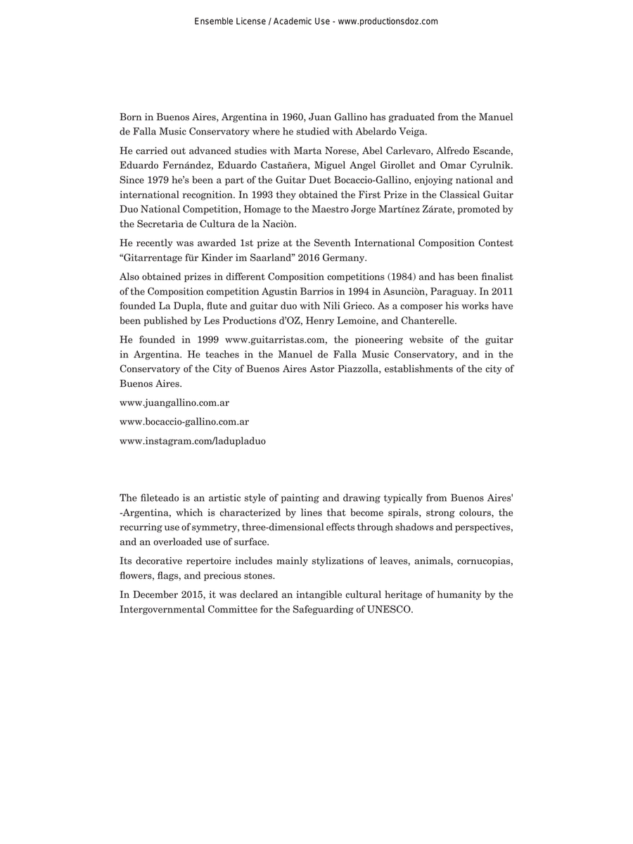 Fileteado Flute scores gallery preview page 2