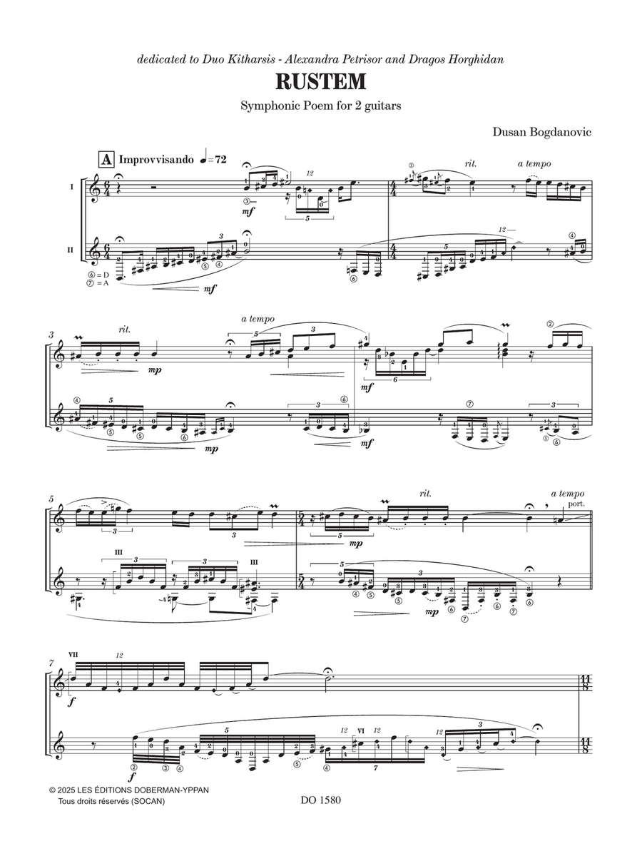 Rustem Classical Guitar scores gallery preview page 3