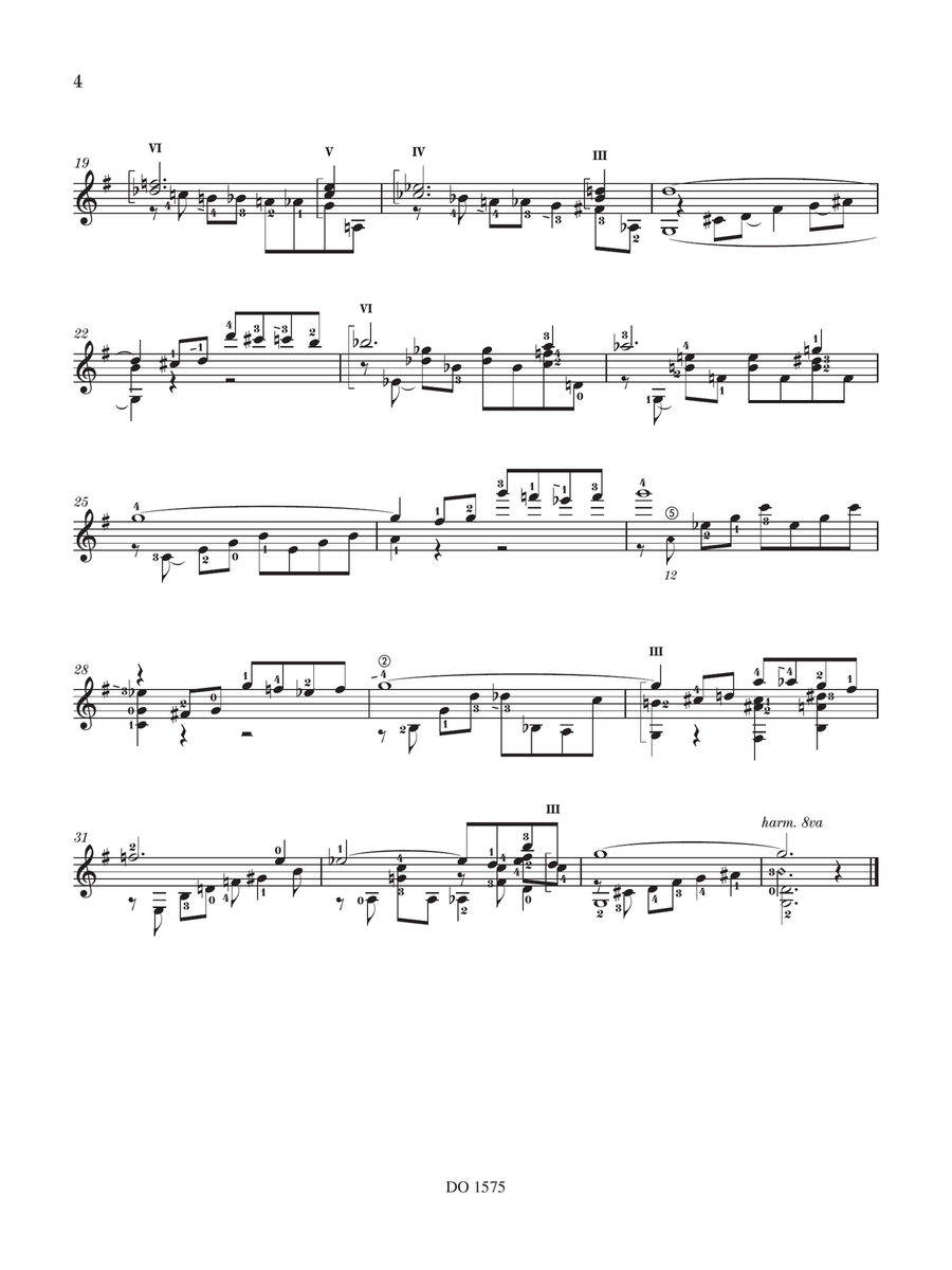 Nuages passants Classical Guitar scores gallery preview page 5