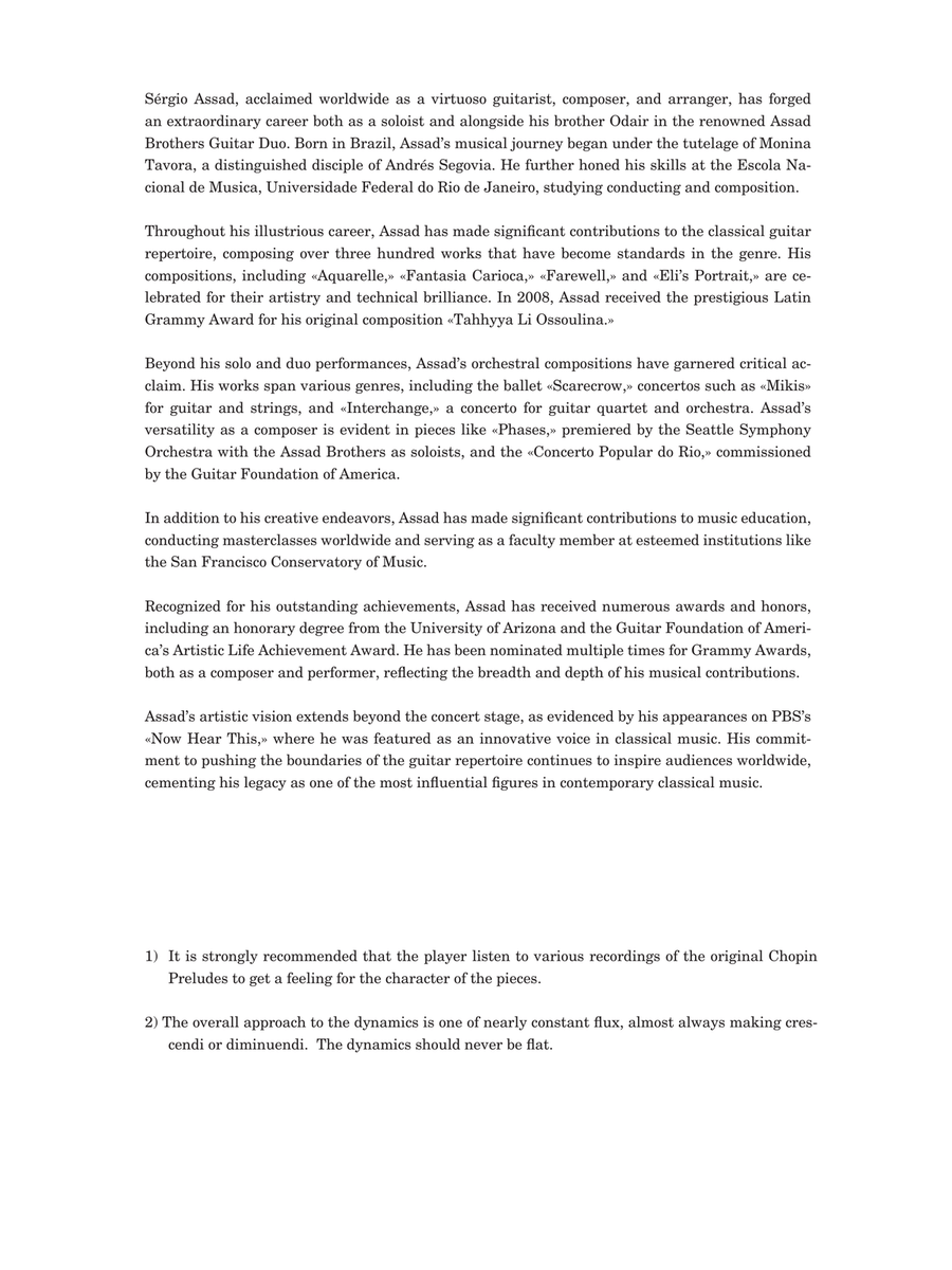 24 Preludios Chopinianos XIX-XXIV Classical Guitar scores gallery preview page 2