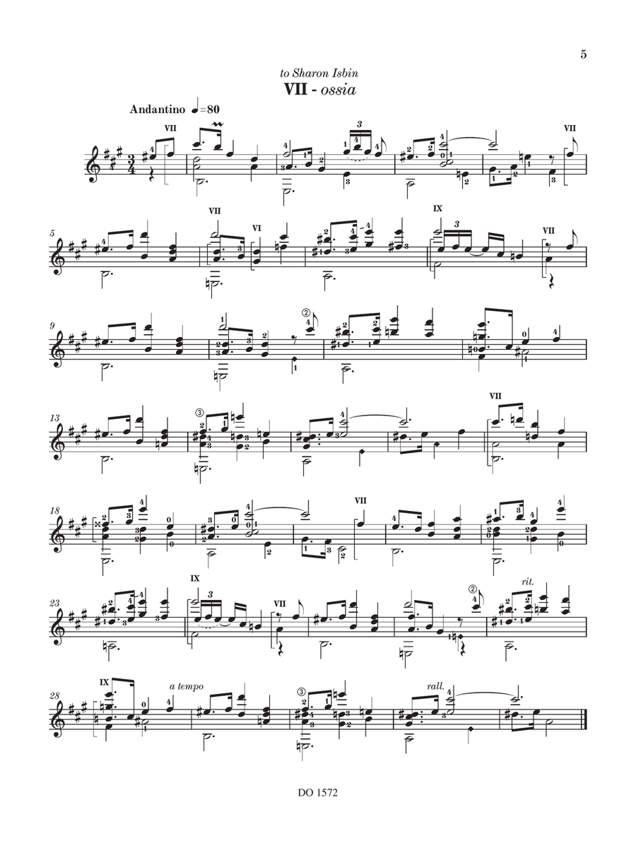 24 Preludios Chopinianos VII-XII Classical Guitar scores gallery preview page 5