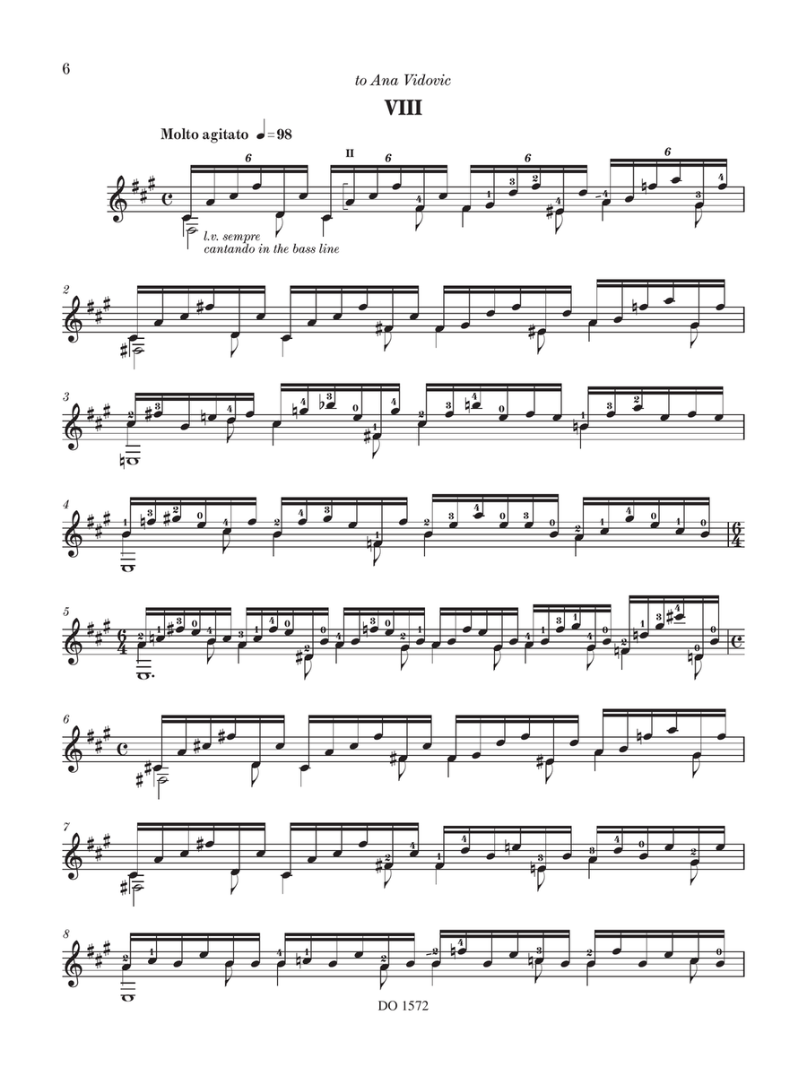 24 Preludios Chopinianos VII-XII Classical Guitar scores gallery preview page 6