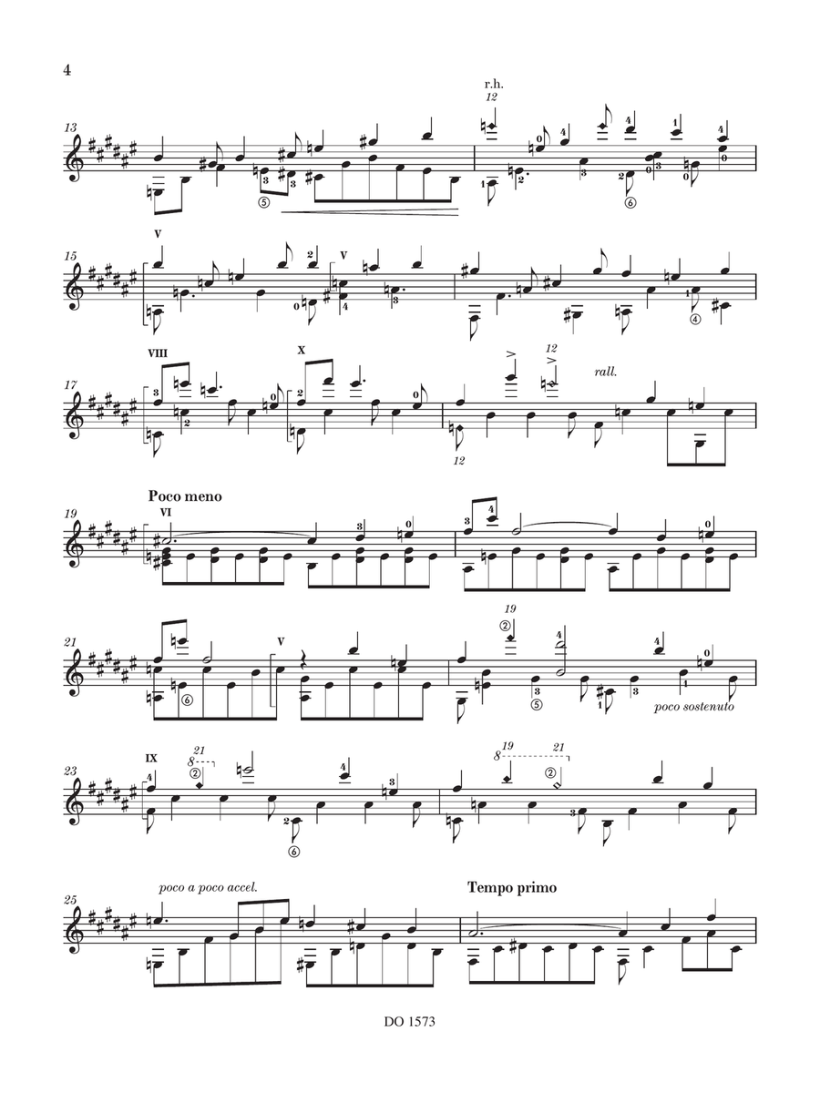24 Preludios Chopinianos XIII-XVIII Classical Guitar scores gallery preview page 4