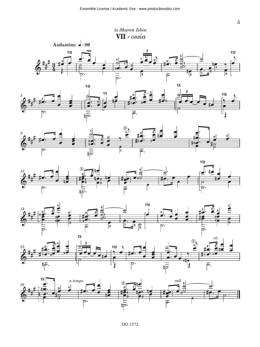 24 Preludios Chopinianos VII-XII Classical Guitar scores gallery preview page 5