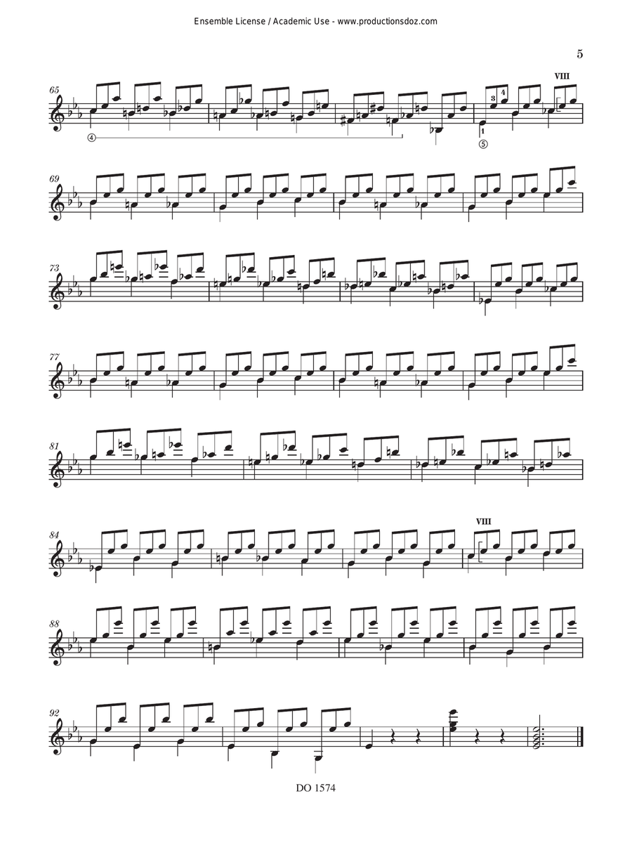24 Preludios Chopinianos XIX-XXIV Classical Guitar scores gallery preview page 5