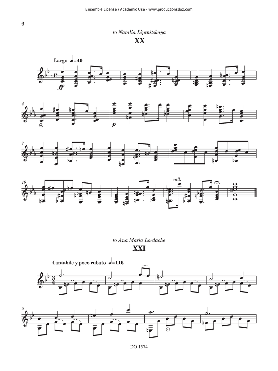 24 Preludios Chopinianos XIX-XXIV Classical Guitar scores gallery preview page 6