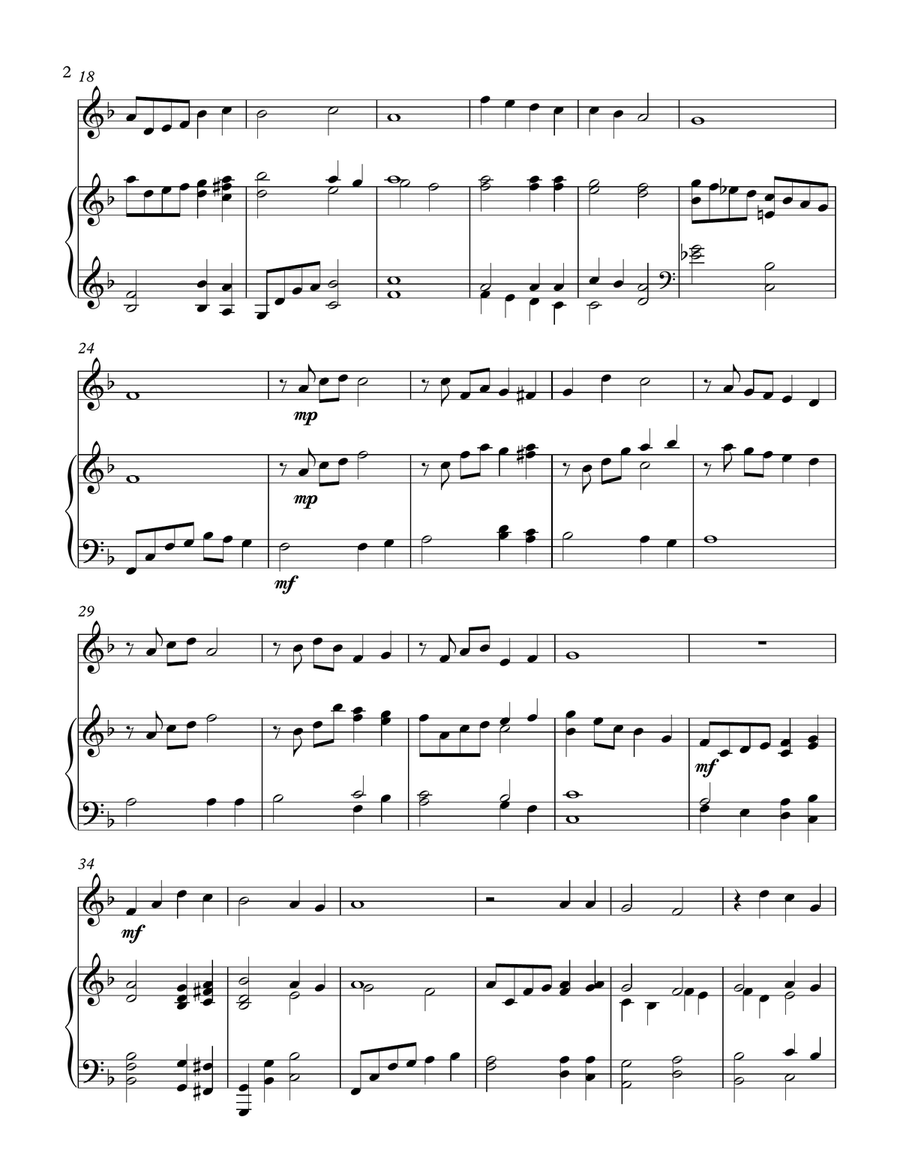 When I Survey The Wonderous Cross B-Flat Trumpet scores gallery preview page 2