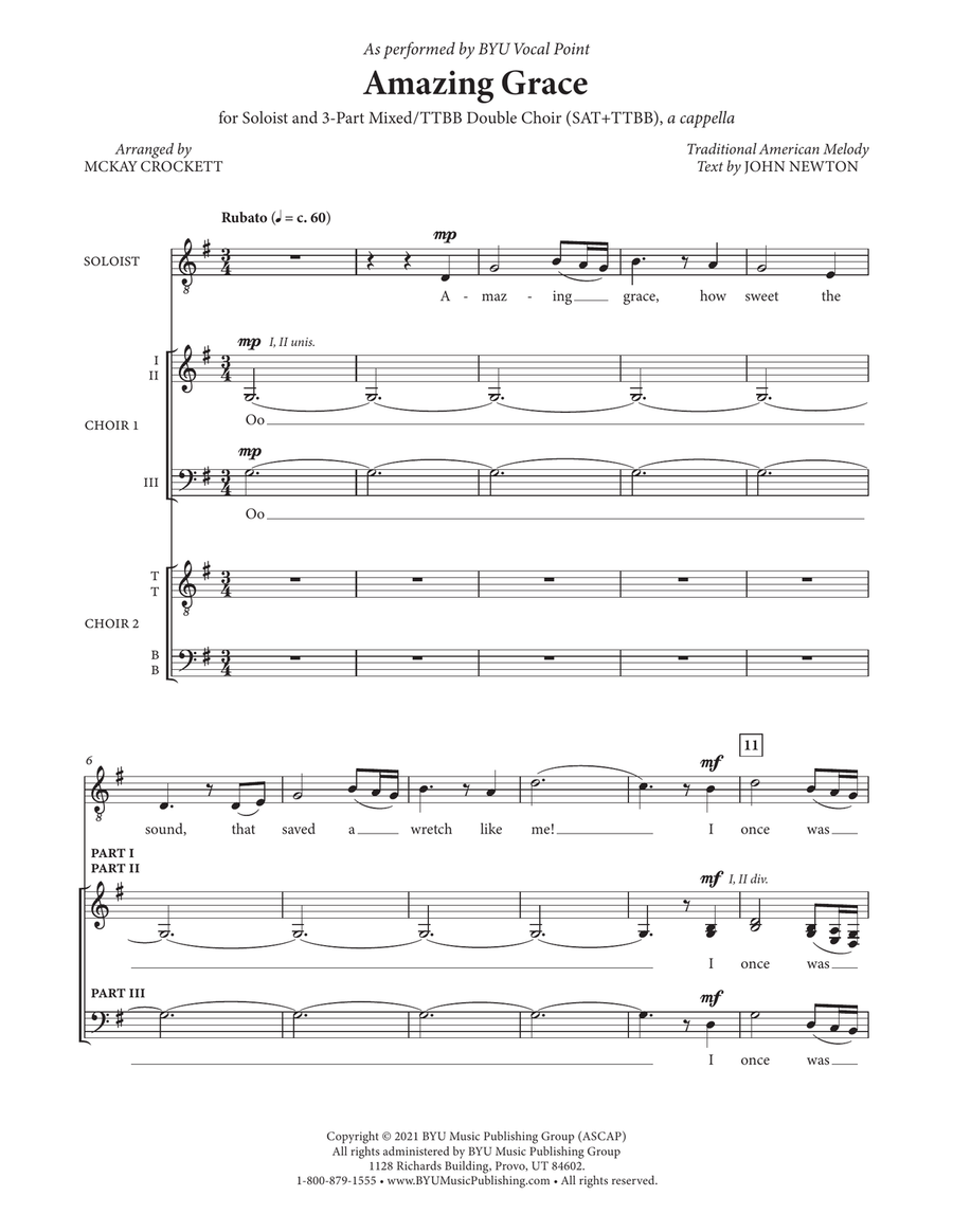 Amazing Grace Amazing Grace Divisi scores gallery preview page 3