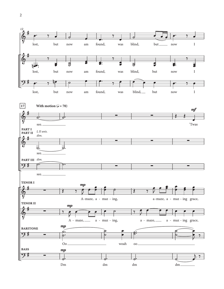 Amazing Grace Amazing Grace Divisi scores gallery preview page 4