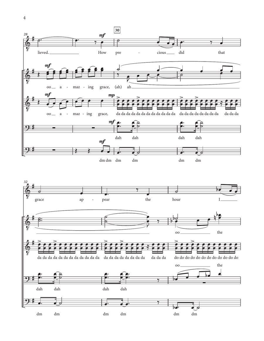 Amazing Grace Amazing Grace Divisi scores gallery preview page 6