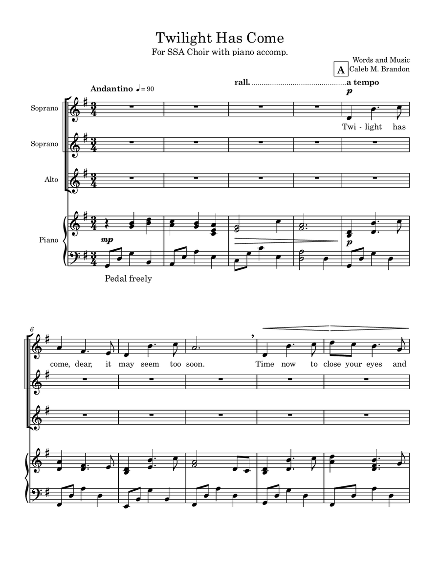 Twilight Has Come Twilight Has Come SSA scores gallery preview page 3