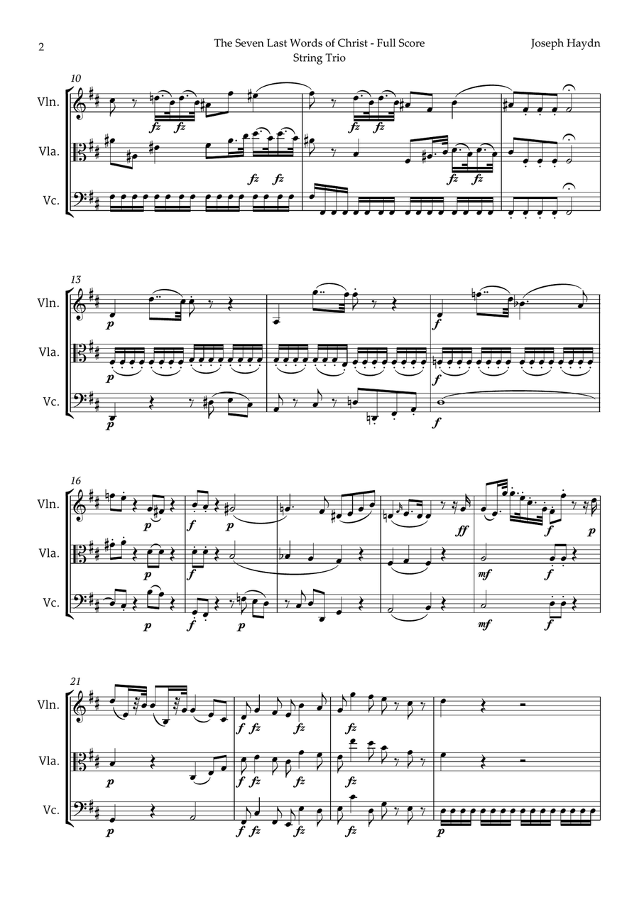 5 Easter Songs for String Trio plus one Bonus String Trio scores gallery preview page 3