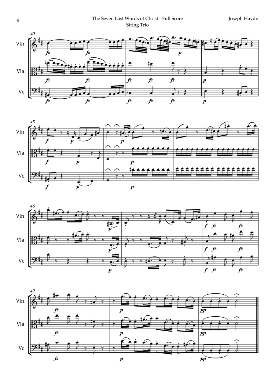 5 Easter Songs for String Trio plus one Bonus String Trio scores gallery preview page 5