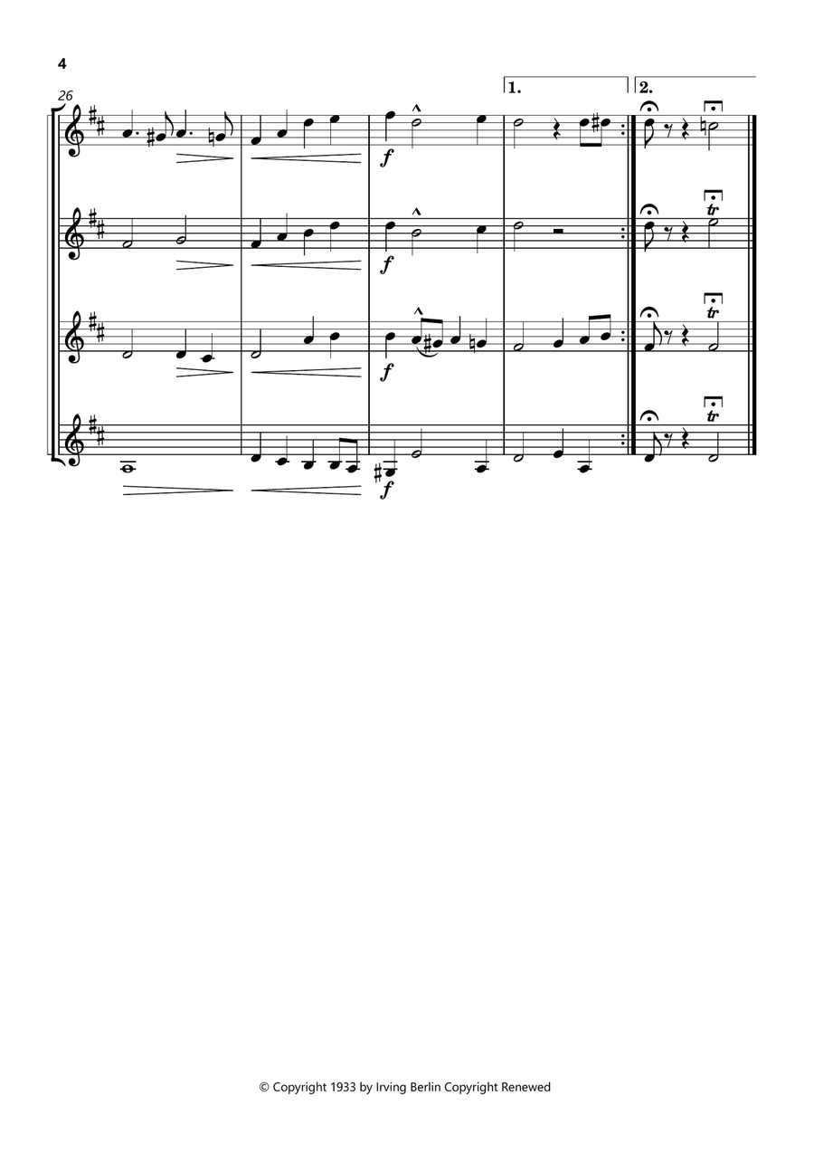 Easter Parade Easter Parade Woodwind Quartet scores gallery preview page 4
