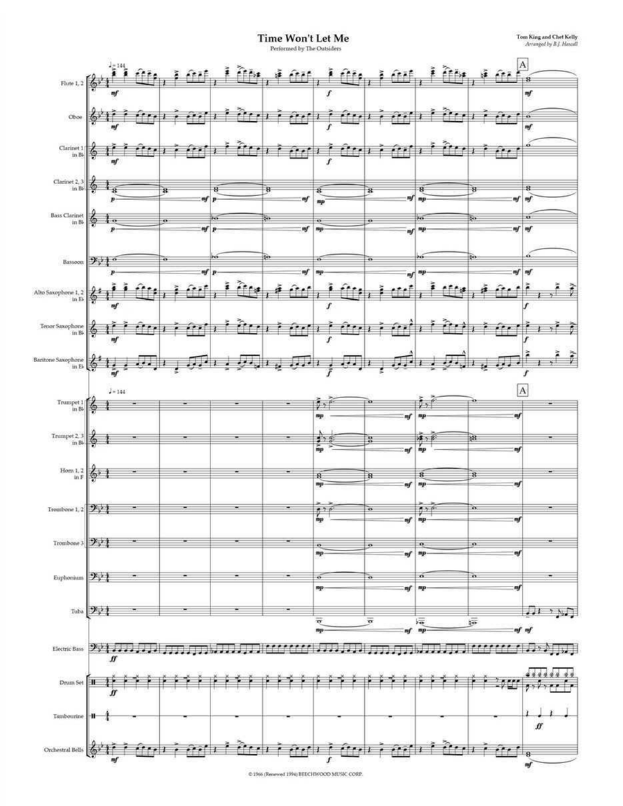 Time Won't Let Me Time Won't Let Me Concert Band scores gallery preview page 4