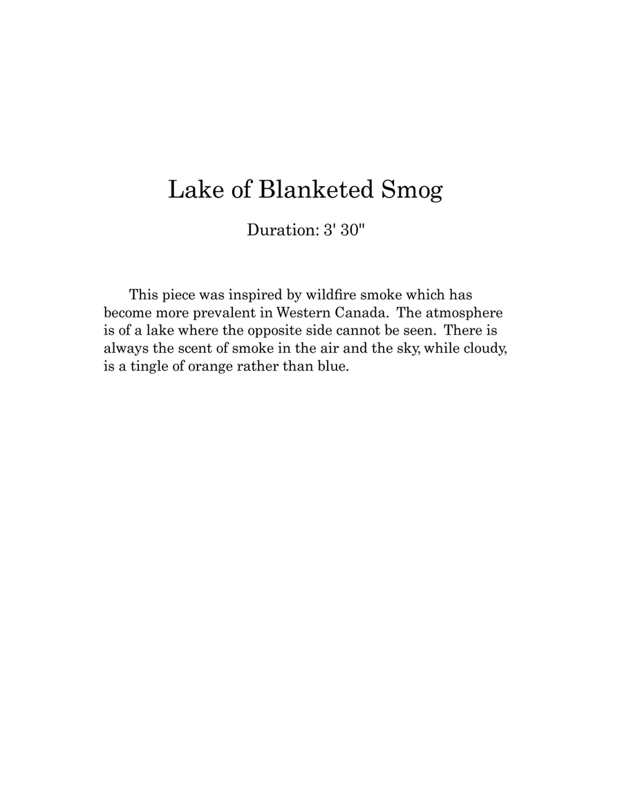 Lake of Blanketed Smog Lake of Blanketed Smog Woodwind Quartet scores gallery preview page 3