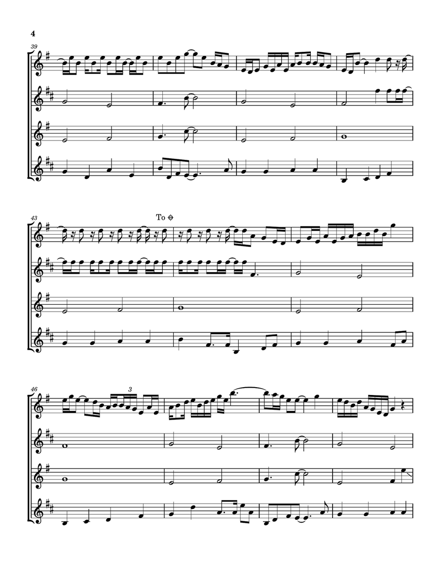 Forever Man Saxophone Quartet scores gallery preview page 5