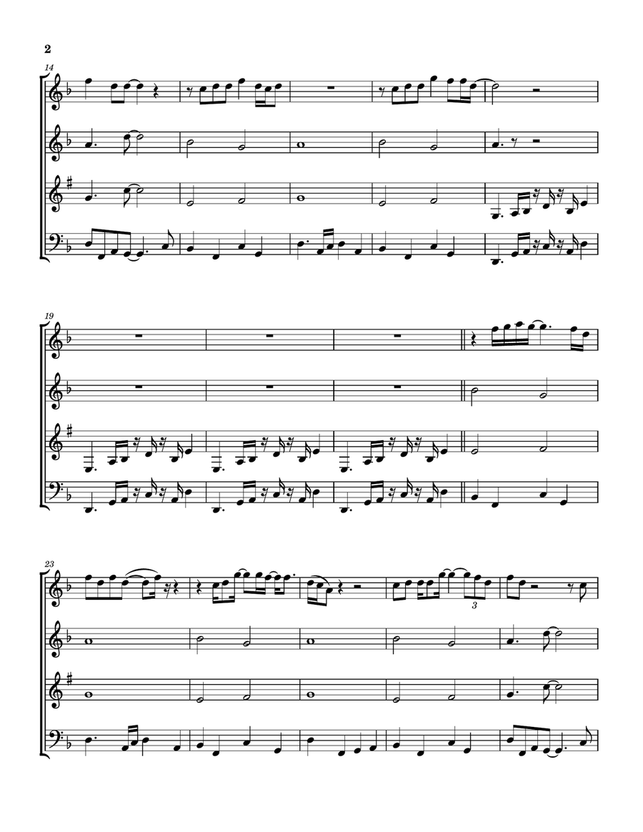 Forever Man Forever Man Woodwind Quartet scores gallery preview page 3