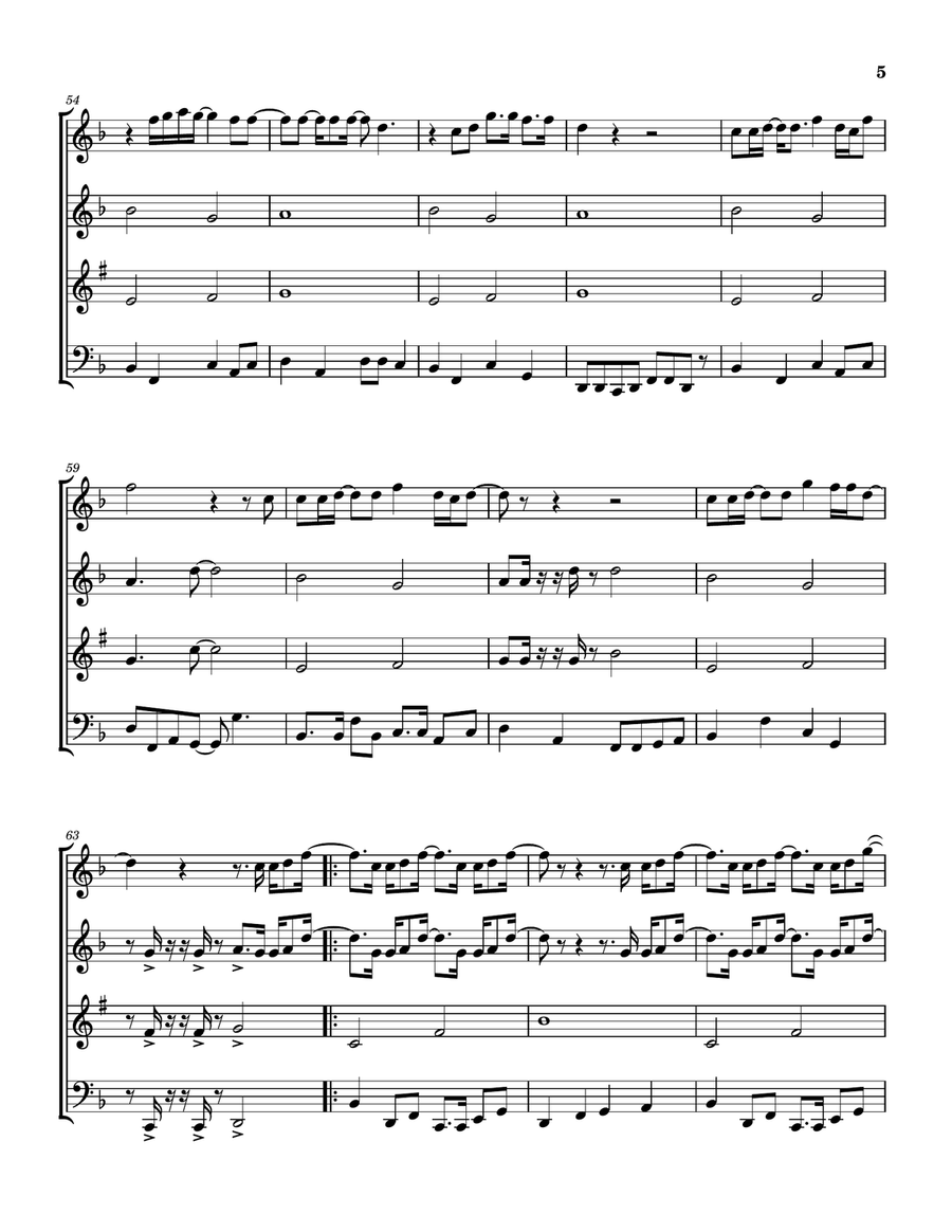 Forever Man Forever Man Woodwind Quartet scores gallery preview page 6