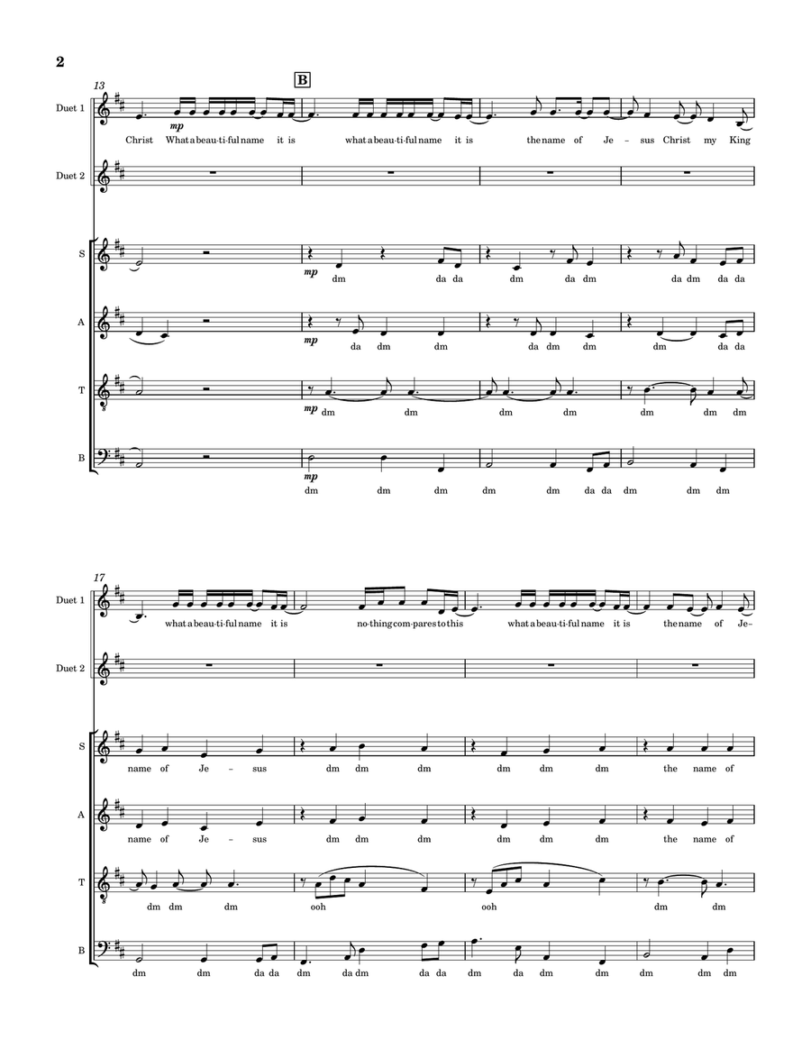 What A Beautiful Name What A Beautiful Name Divisi scores gallery preview page 2