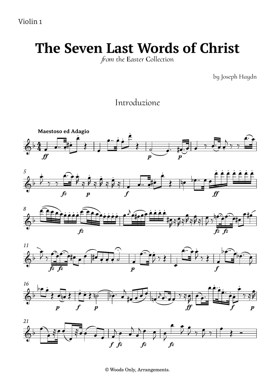 The Seven Last Words of Christ by Haydn for Violin Trio String Trio scores gallery preview page 5