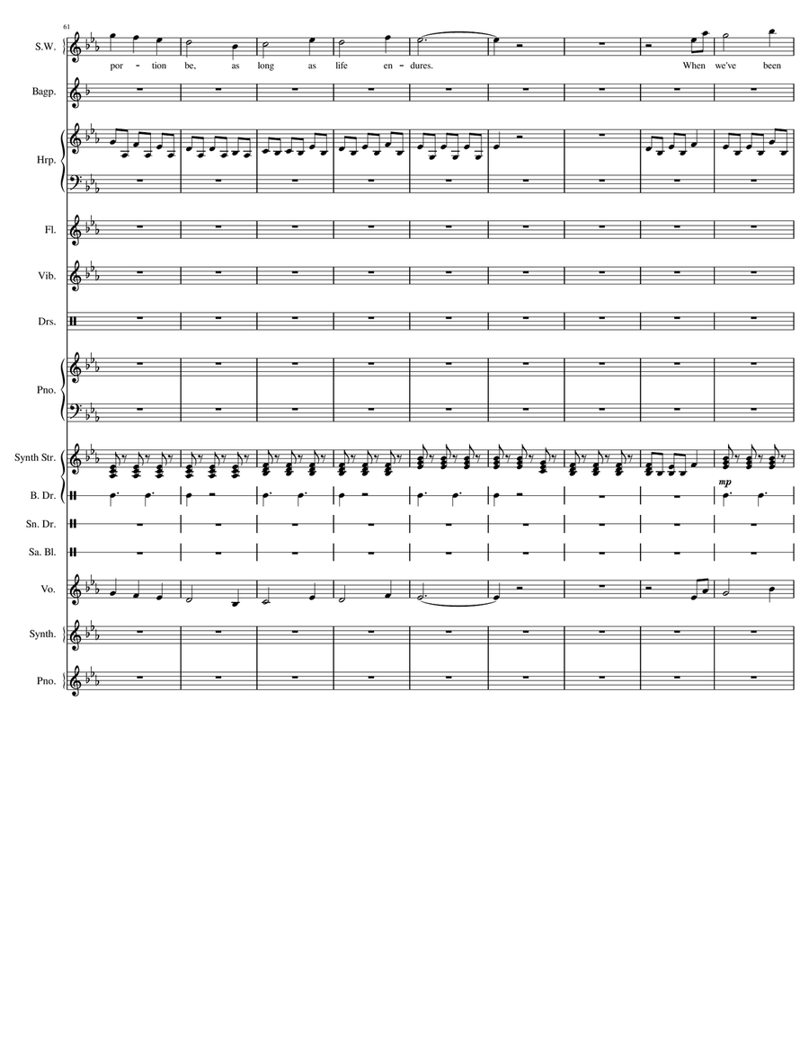 Grace Will Lead Me Home - Score Only A Cappella scores gallery preview page 6