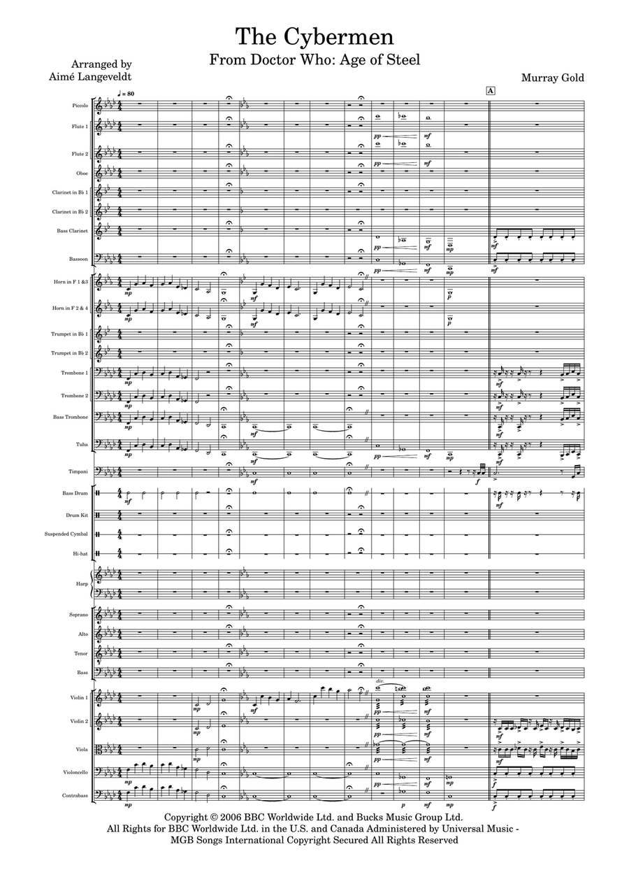 The Cybermen The Cybermen Full Orchestra scores gallery preview page 1