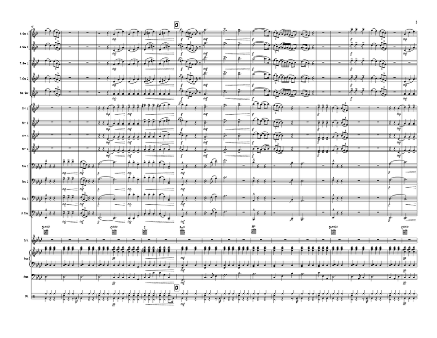 Lose Control Jazz Ensemble scores gallery preview page 3