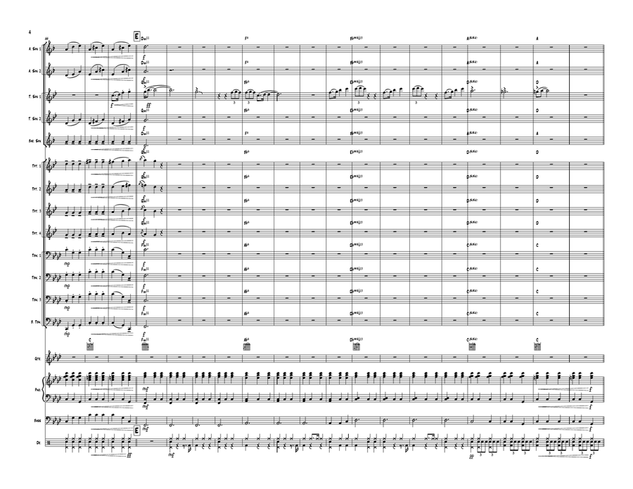 Lose Control Jazz Ensemble scores gallery preview page 4