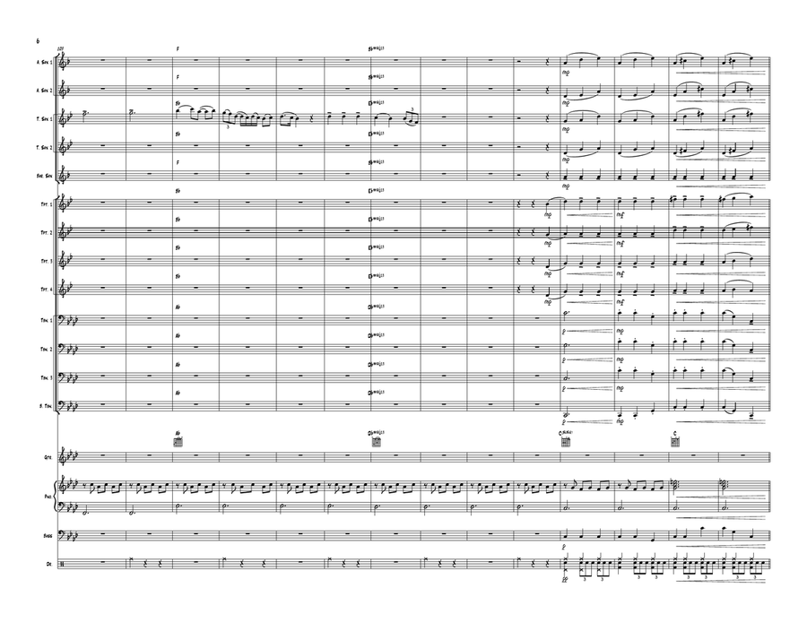 Lose Control Jazz Ensemble scores gallery preview page 6
