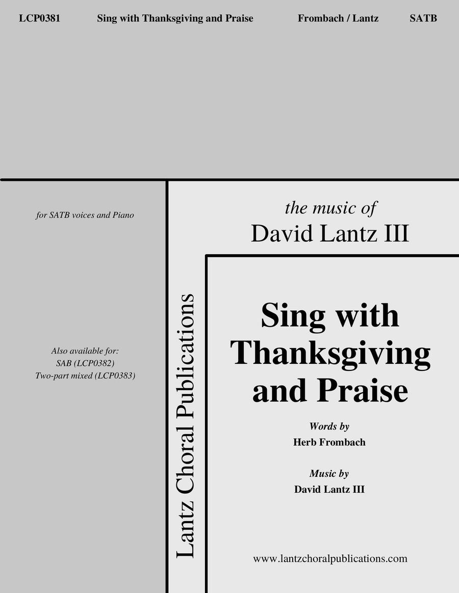 Sing with Thanksgiving and Praise 4-Part scores gallery preview page 1