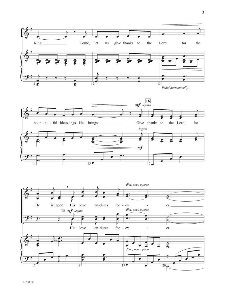 Sing with Thanksgiving and Praise 4-Part scores gallery preview page 3