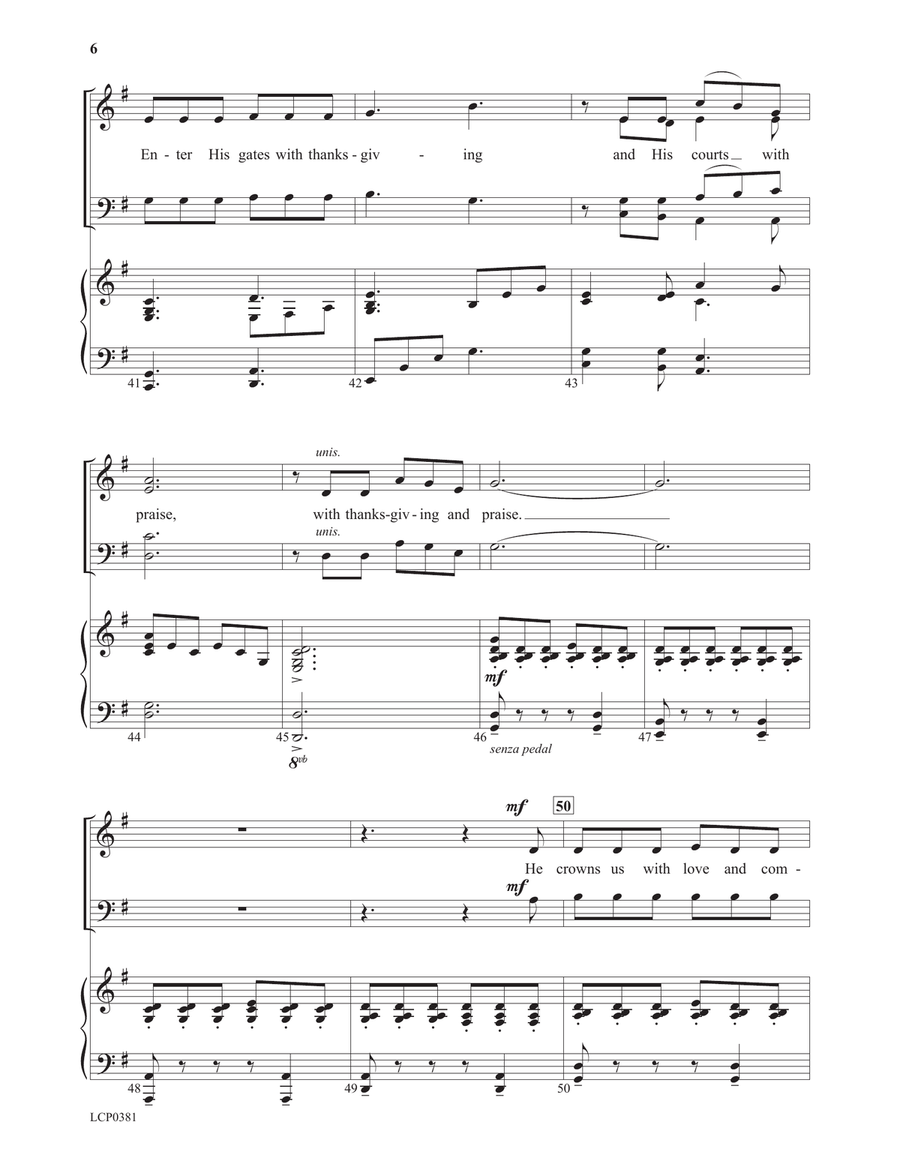 Sing with Thanksgiving and Praise 4-Part scores gallery preview page 6