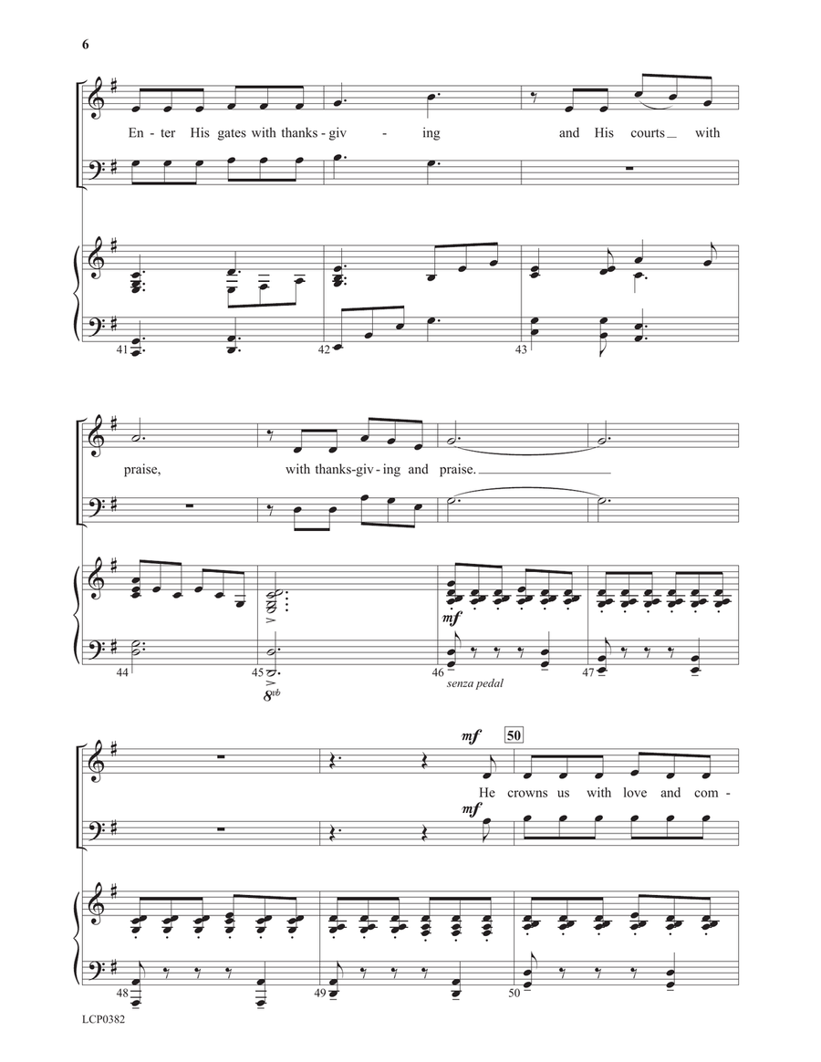 Sing with Thanksgiving and Praise 3-Part scores gallery preview page 6