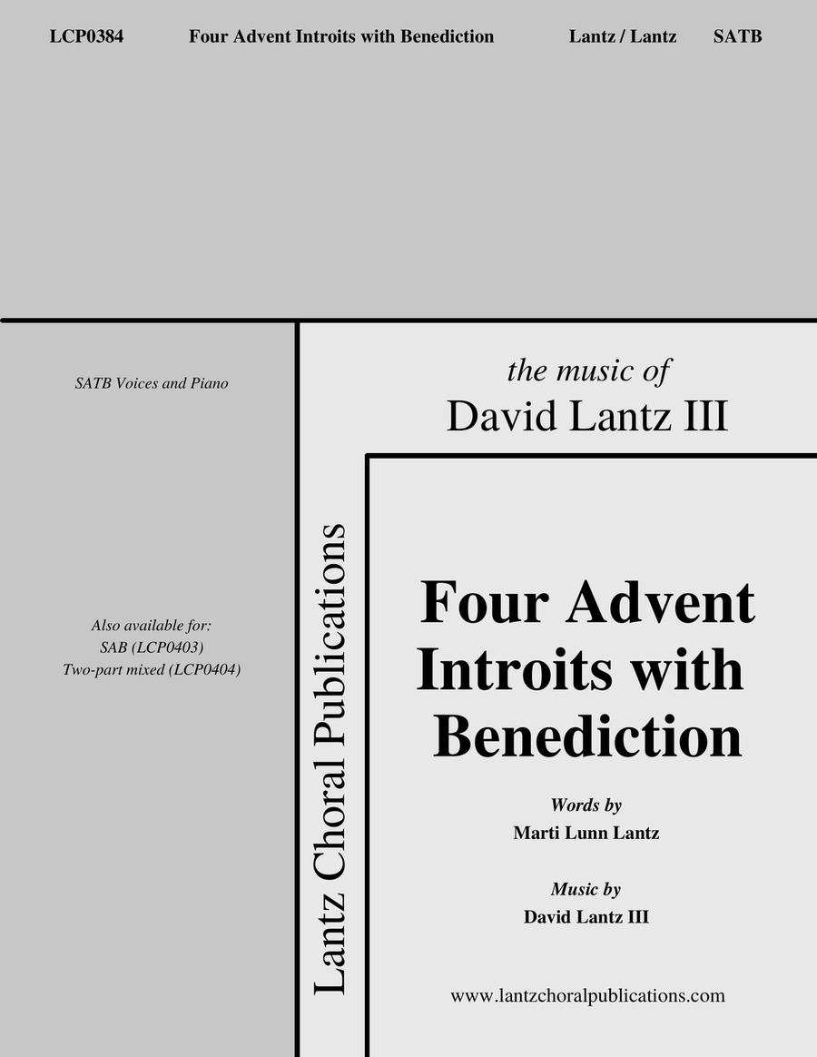 Four Advent Introits with Benediction 4-Part scores gallery preview page 1