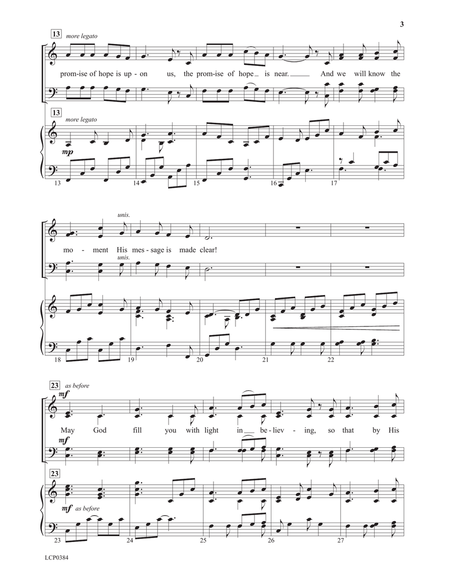 Four Advent Introits with Benediction 4-Part scores gallery preview page 3