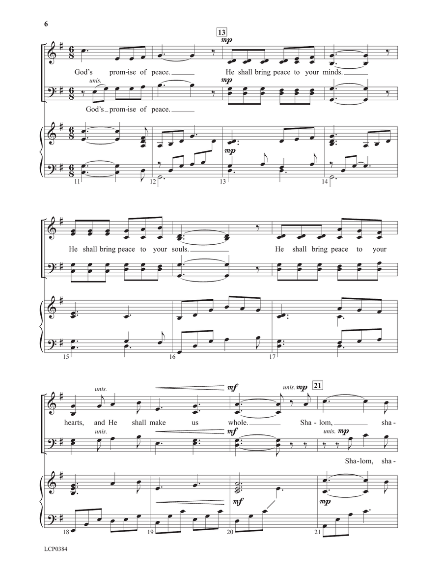 Four Advent Introits with Benediction 4-Part scores gallery preview page 6