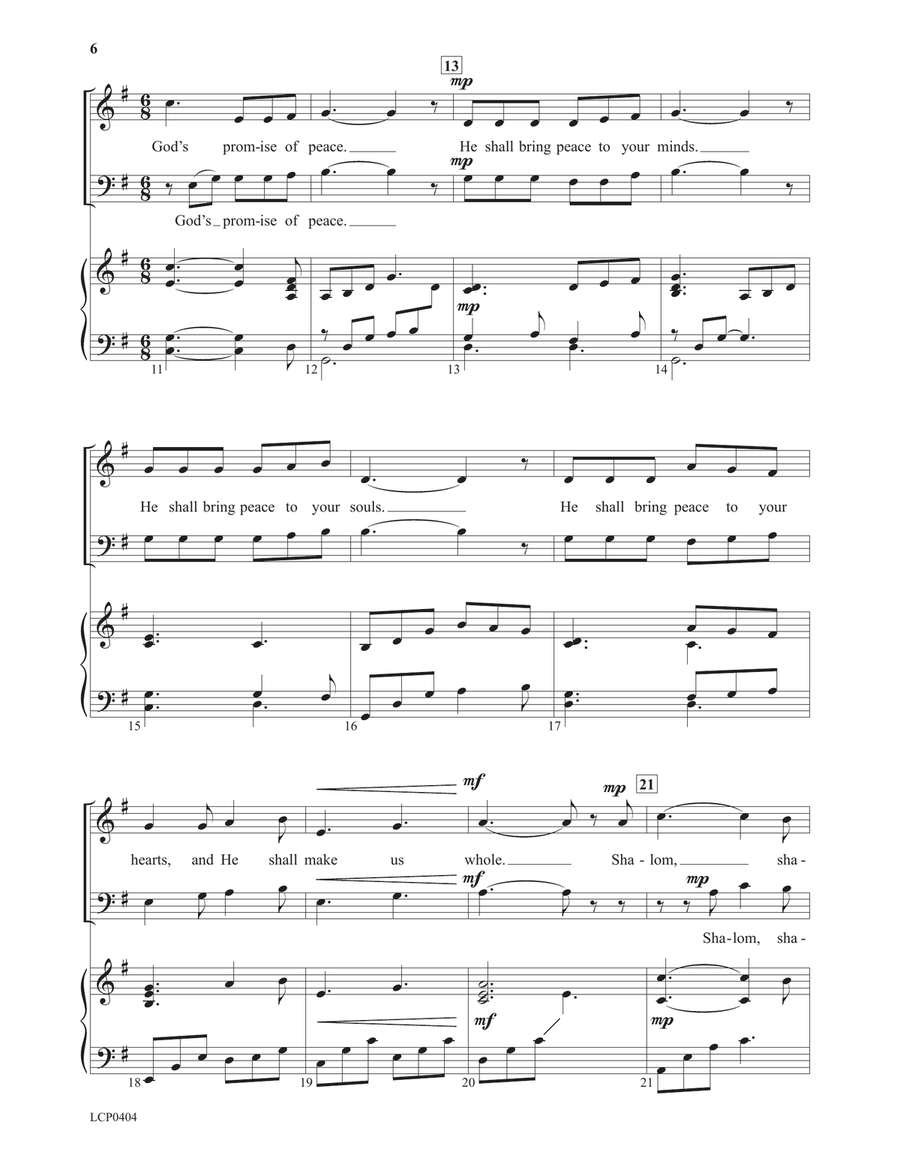 Four Advent Introits with Benediction 2-Part scores gallery preview page 6